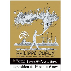 Affiche Expo2022 BD BeauxArts Dupuy - Rencontres Chaland 2022